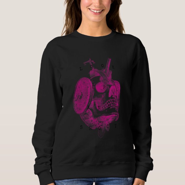 Sweatshirt Steampunk Vaporwave Aesthetic Encyclopedia Mechani (Devant)