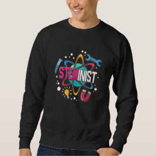 Sweatshirt Steministe Science Technologie Ingénierie Mathémat