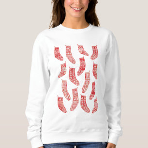 Sweatshirt Stockage de Noël nordique