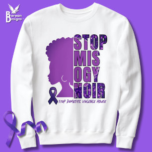 Sweatshirt STOP MISOGYNOIR Sensibilisation à la violence dome