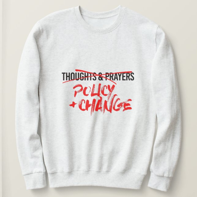 Sweatshirt Stratégie et modification maintenant (Design devant)