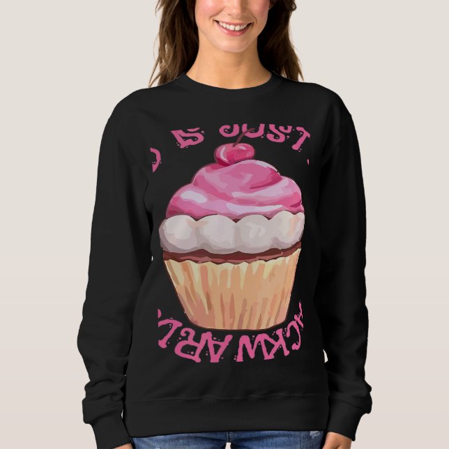Sweatshirt Stressed est simplement Desserts à l'envers  Cupca (Devant)