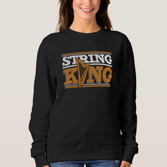 Sweatshirt String King Pedal Harp Harpist Konghou Harp Player (Devant)