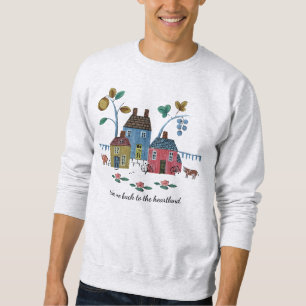 Sweatshirt Style Country Vintage Americain Confortable Heartl