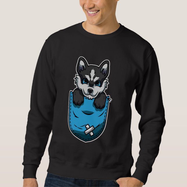 Sweatshirt Style de poche Husky (Devant)