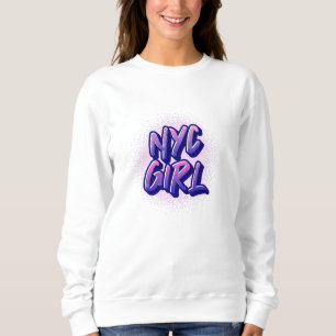Sweatshirt Style Graffiti pour fille NYC