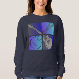 Sweatshirt Style guitare Cool design musicien