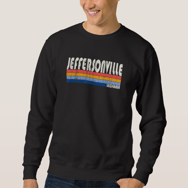 Sweatshirt Style Jeffersonville Indiana les années 70 80s rét (Devant)