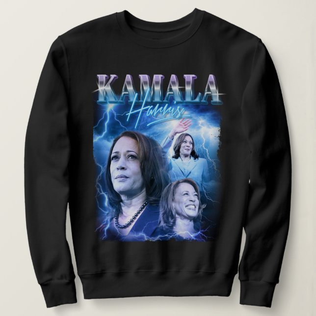 Sweatshirt Style Kamala Harris Retro 90s (Design devant)