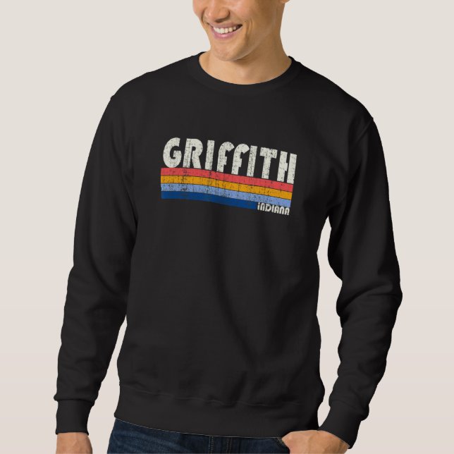 Sweatshirt Style les années 70 80s Style Griffith Indiana (Devant)
