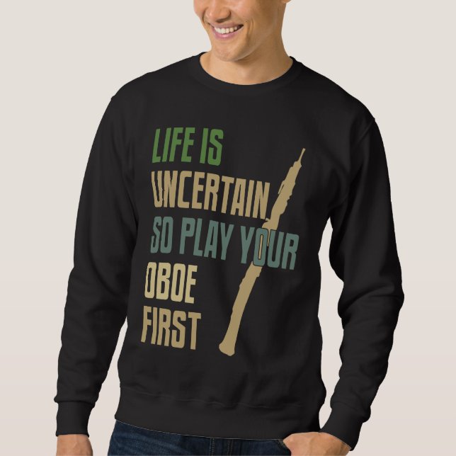 Sweatshirt Style rétro du Lecteur Oboe (Devant)