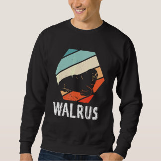 Sweatshirt Style rétro Walrus Arctic Animal