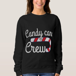 Sweatshirt Sucre de canne de Noël Famille d'équipage Jumelage