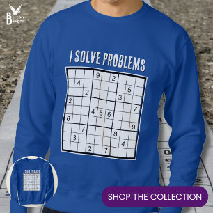 Sweatshirt SUDOKU Je Résous les Problèmes Personnalisé