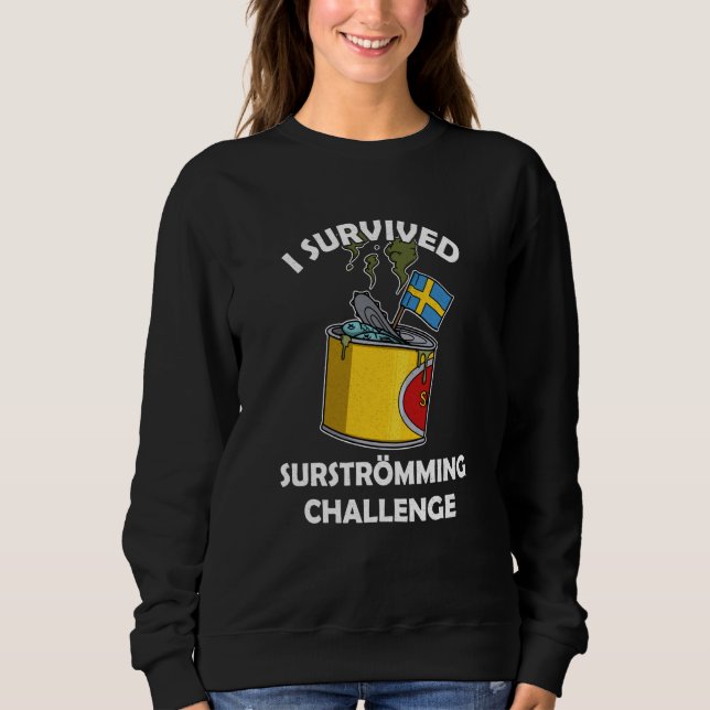 Sweatshirt Suède Spécialité de poisson suédoise Surstromming  (Devant)