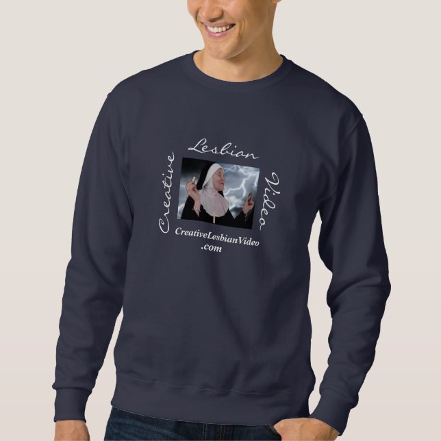 Sweatshirt Sueur lesbienne créative de vidéo (Devant)