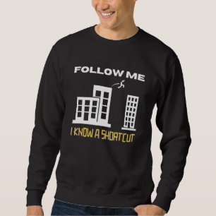 Sweatshirt Suivez-Moi Je Connais Un Raccourci Parkour Enfants