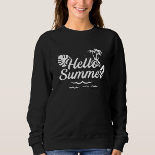 Sweatshirt Summer Beach Vacances Surf Mer Cool Soleil Drôle C