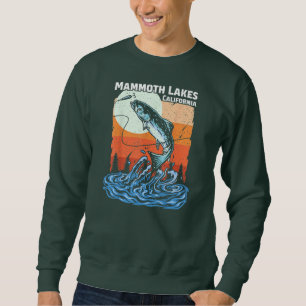 Sweatshirt Summer Fishing Retro Sunset California Mammoth