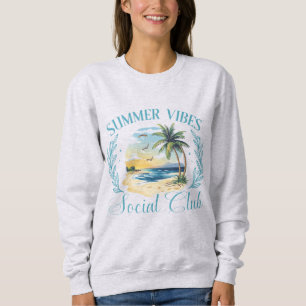 Sweatshirt Summer Vibes Social Club   Casual Côté Unisexe