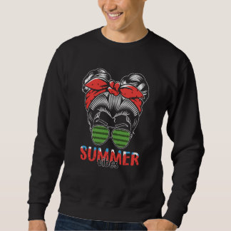 Sweatshirt Summer Vibes Watermelon Sunglasses Watermelon Quot