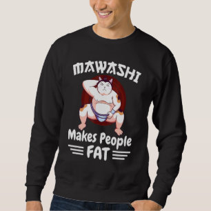 Sweatshirt Sumo Wrestler Chat À Mawashi Rend Les Gens Gras