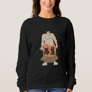 Sweatshirt Sumo Wrestler Vintage illustration Artwork Shrug