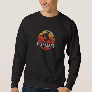 Sweatshirt Sun Valley NV Vintage Country Western Rétro  