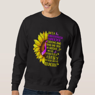 Sweatshirt Sunflower Chaussure Une Fibromyalgie Guerrière Sen