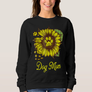 Sweatshirt Sunflower Chien Paw Cool Pour Hommes Femmes Enfant