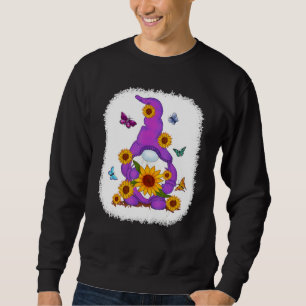 Sweatshirt Sunflower Gnome Paint Arrière - plan
