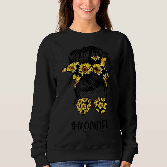 Sweatshirt Sunflower Mom Tee - shirts de vie pour la fête des (Devant)
