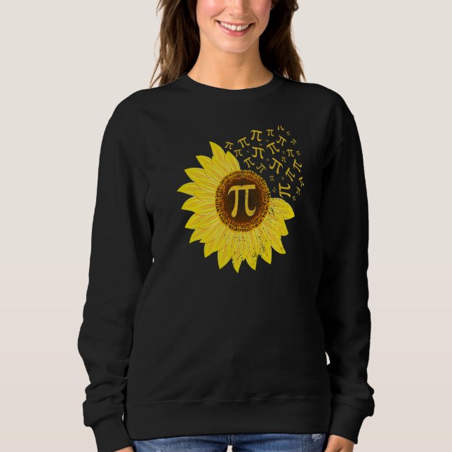 Sweatshirt Sunflower Pi Jour 3 14 Mars 14 Math Enseignant Vin (Devant)