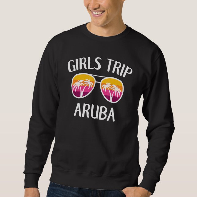 Sweatshirt Sunglasses Beach Girls Weekend Getaway Girls Trip  (Devant)