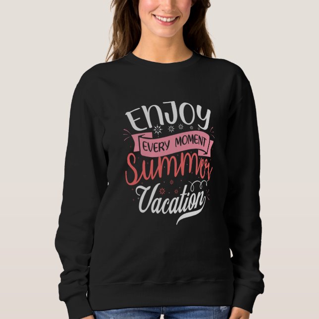 Sweatshirt Sunshine Summer Palm Trees Beach Vibes Summer vaca (Devant)