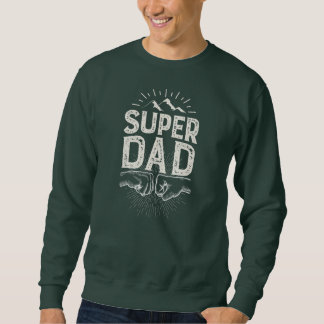 Sweatshirt Super Papa Fête des Pères pour Hommes