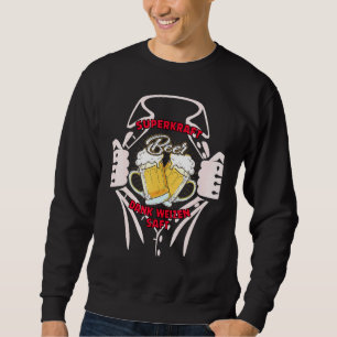 Sweatshirt Super Puissance Grâce Au Jus De Blé Superhero, Un