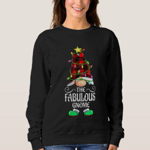 Sweatshirt Superbe Gnome Buffalo Carreaux Correspondant Famil
