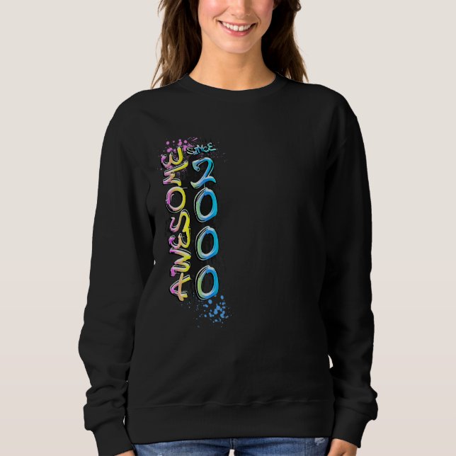 Sweatshirt Superbe motif de graffiti depuis 2000 (Devant)