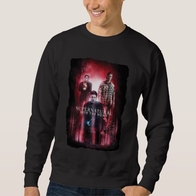Sweatshirt Supernatural Crowley, Dean et Sam (Devant)