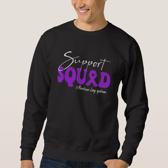 Sweatshirt Support Squad Maroteauxu2013Lamy syndrome Awarenes (Devant)