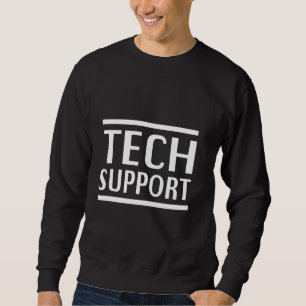 Sweatshirt Support Technique Maison Blanche Drôle Nerd IT Pou