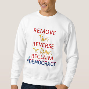 SWEATSHIRT SUPPRIMER TRUMP INVERSER LES DOMMAGES