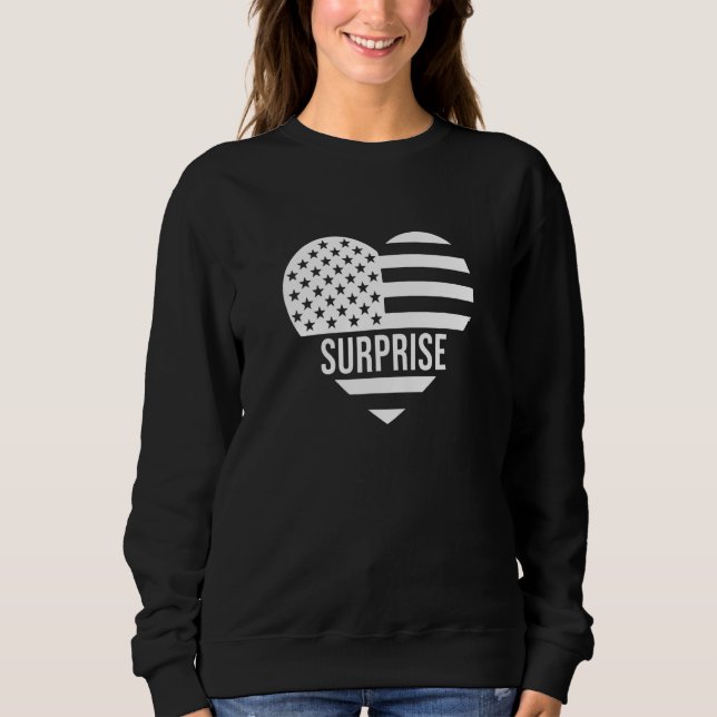 Sweatshirt Suprise USA Flag America City Hometown Vacation Am (Devant)