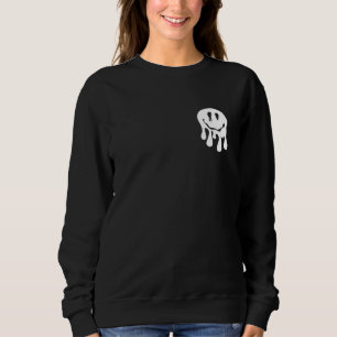 Sweatshirt Sur l'appli Rétro Groovy disant la dernière limite