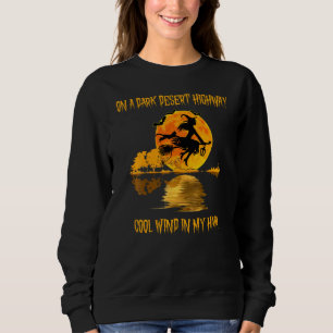 Sweatshirt Sur Un Cool De La Route Du Désert Sombre Vent Dans