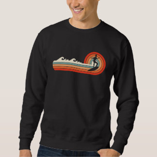 Sweatshirt Surfer Vintage Retro Wave Beach Surfing Surf