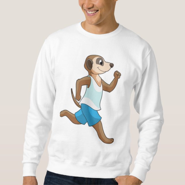 Sweatshirt Suricate au sport de course (Devant)