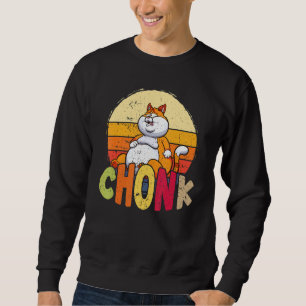 Sweatshirt Surpoids Chubby Chonk Mème Chat Pour Feline Gras