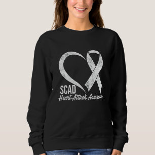 Sweatshirt Survivant de l'attaque cardiaque Scad survit Guerr